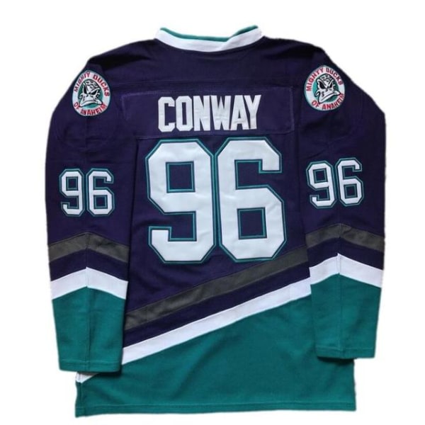 Charlie Conway Trøje #96 CONWAY Filmhockeytrøje Blå M