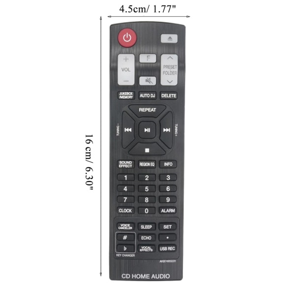 AKB74955331 Fjernbetjening Udskiftning Stereo Mini Hi-Fi Lydsystem OJ98 CJ98 NJ98F CJ87 CJS87F CJS98F CJ88 CJS88F