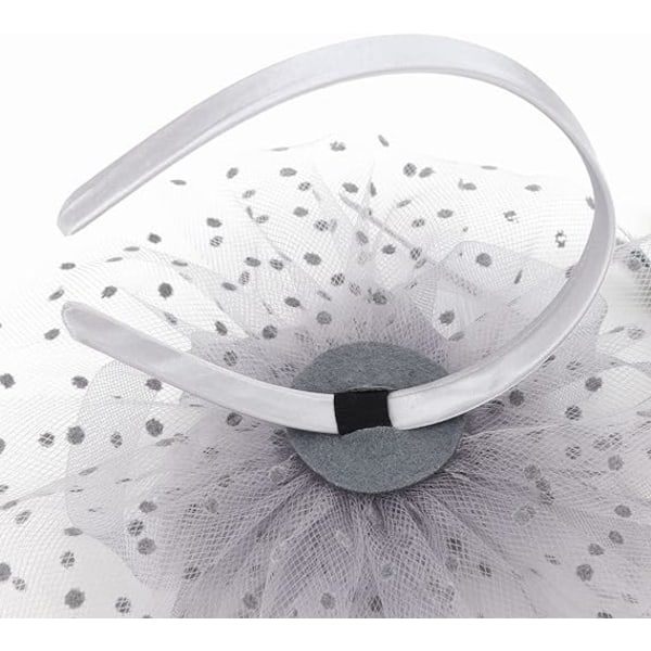 TG Hatt för Kvinnor Cocktail Tea Party Huvudbonader Blomma Mesh Band Fjädrar Pannband