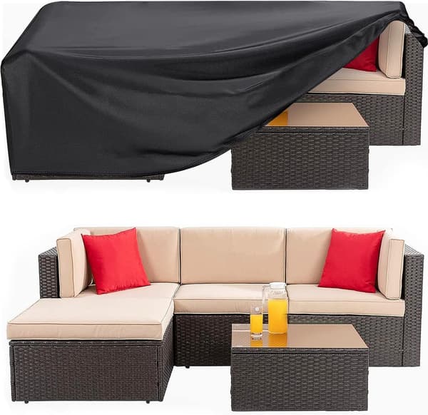200*160*71cm - Havemøbelovertræk - Stofovertræk til sofa - Havebordsovertræk - Udendørs møbelovertræk - vandtæt - robust