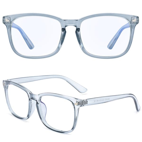Databriller Anti Blått Lys Filter UV Blokkerende Briller Unisex Hvit 3 Pack White