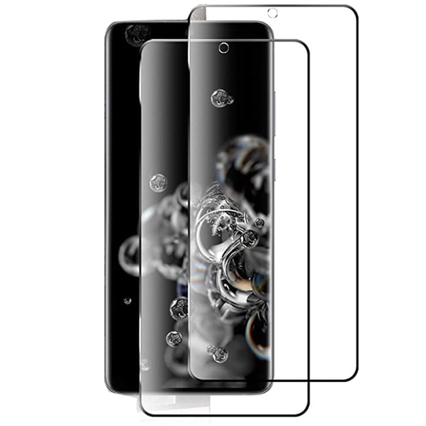 TG 2-PACK Samsung Galaxy S21 Mjukt Skærmbeskyttelse PET 0,2mm sort