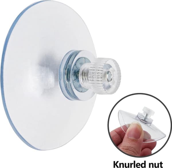 12 x Sugproppar med gänga - 53MM M4x10 - Sugproppar med krok - Sugproppskrok - Mutter