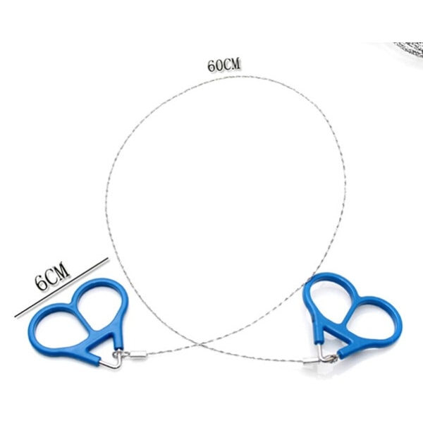 Sågtråd EDC Nödutrustning för Överlevnad Utomhus Plast Stålring Rullbar Resa Camping Vandring Jakt Klättring Survival Tool Kit