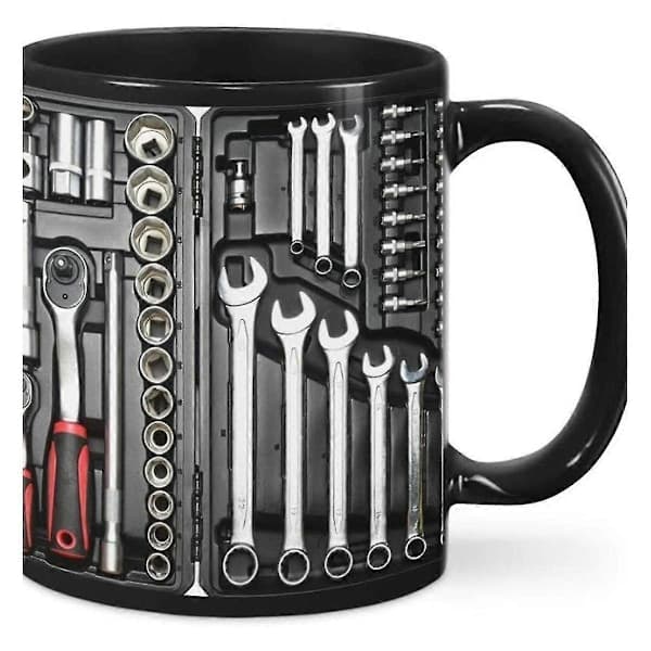 Toolbox Mechanic Mug Funny Coffee Cup For Mechanics Large Capacity Ceramic Tea Mug For Beer Whi