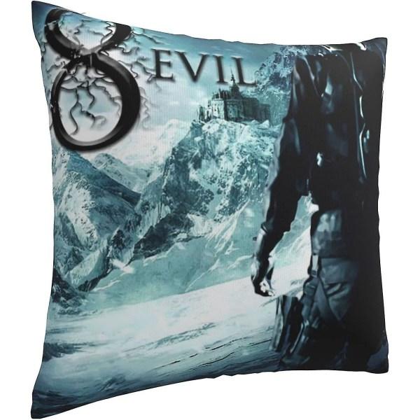 Resident Evil Kuddfodral Bekväma Kuddfodral Fyrkantigt Överdrag Mjukt Örngott för Soffa Sovrum Hem Bil med Osynlig Dragkedja 18 X 18 tum