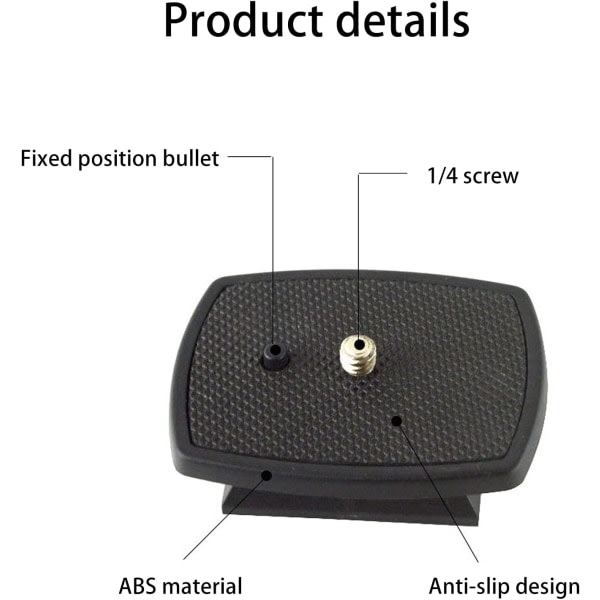 Galaxy Kompatibel med Yunteng Stativ Lille Hurtigkoblingsplade (Sort) 2 stk