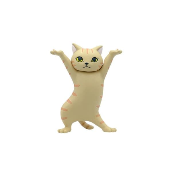Bordsskåp katt prydnadsföremål unika unika prydnadsföremål hem harts Gul