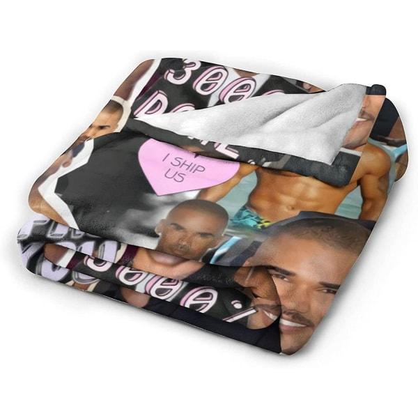 Derek Morgan Mjuk Mysig Varm Ullfilt Strandfilt Picknickfilt Fluffig Plysch Ullfilt för Sovrum, Soffor All Season-e165 50x40in 125x100cm