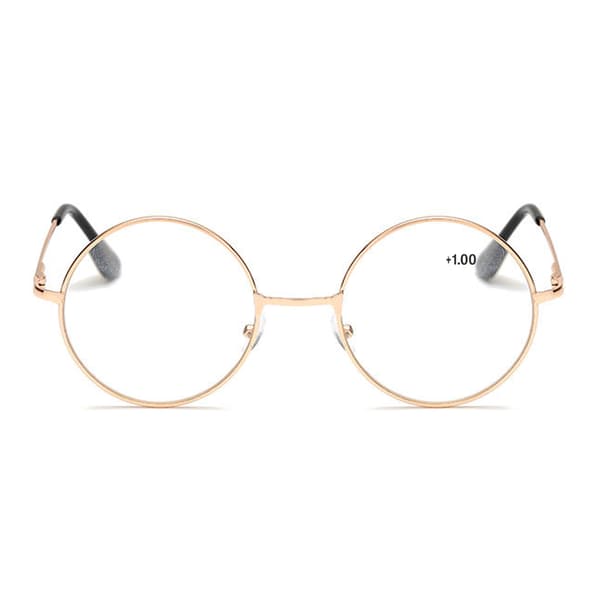 Retro Runde Lesebriller Gull Styrke 1.0 Briller gull gold