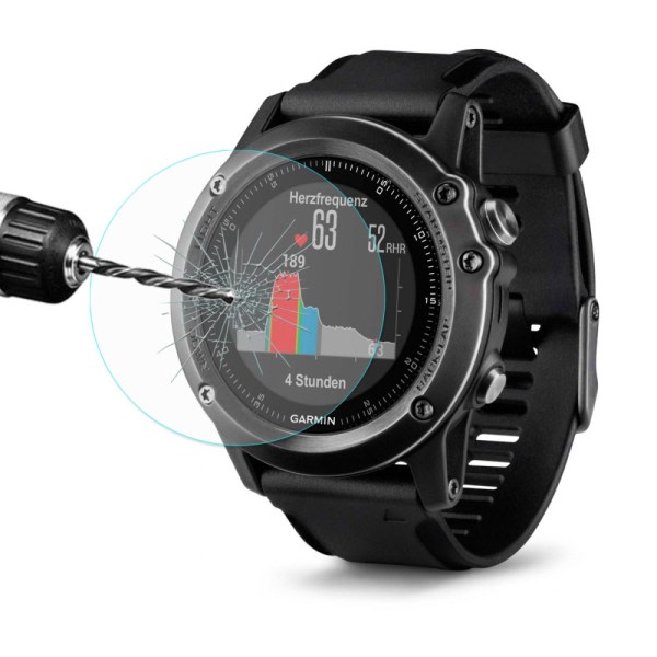 HATTPRINS Garmin Fenix ​​3 HR Härdat glas 0,2mm Transparent