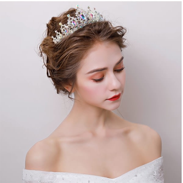 TG AB Rhinestone Tiara och kronor för kvinnor Crystal Queen Crown