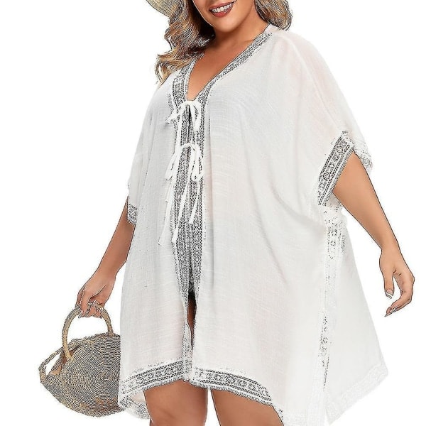 Ylisuuri Dam Kaftan Rantalaiva Puolihihainen Bikinin Peite