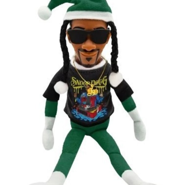 Snoop on A Stoop Hip Hop Lovers Spionera på Stooping Jultomte Dock Dekoration