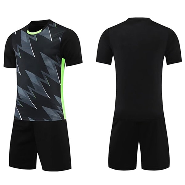 Fotbollströja Set Kortärmad Träningsmatchtröja Högkvalitativt Polyestertyg T-shirt MARIN L