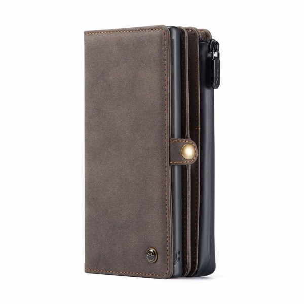 CaseMe Lompakko-kotelo magneettikuorella Samsung Galaxy Note 10 Plus:lle Ruskea