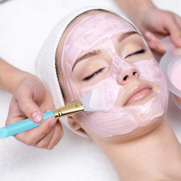 TG 6 st silikon ansigtsmaske sminkborstar, ansigtsmaske borste hudvårdsværktøj