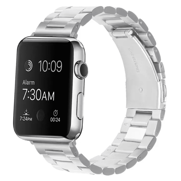XJ-Luksuriøst armbånd i rustfrit stål - Rustfrit - Elegant & Holdbart - Til 42 mm / 44 mm / 45 mm / 49 mm_yux