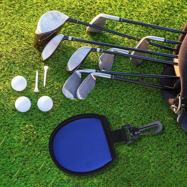 Golftaske - Taske til golfbolde - Opbevaringstaske til golfbolde - Lommeformat golfboldrenser - Taljetaske til golfspillere - med kroge - til golfbolde