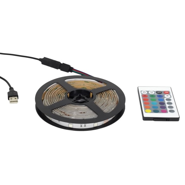 TG LED-slinga med Fjärrkontroll - RGB - 5 Meter Transparent