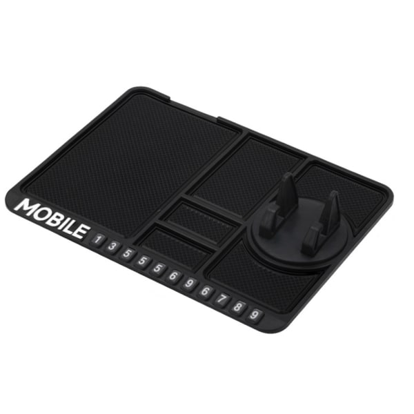 Skridsikker 4 i 1 Mobilholder Instrumentbræt Bilholder Blå