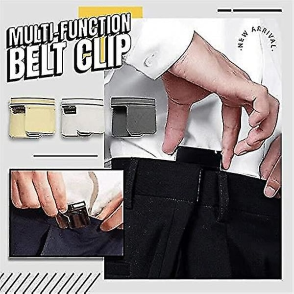 Multifunktionellt bältesklämma, sladdlöst spänne, osynligt bälte, Lazy Belt Spänn midjeband, unisex
