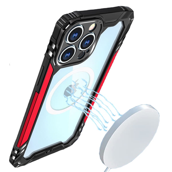 TG iPhone 11 Pro Max - Stötdämpande Praktiskt Skal Rött