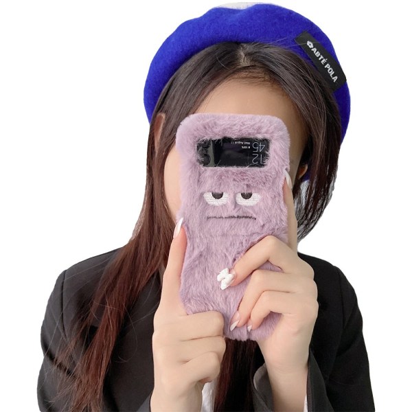 TG Elegant Fluffig Deksel - Samsung Galaxy Z Flip Lilla