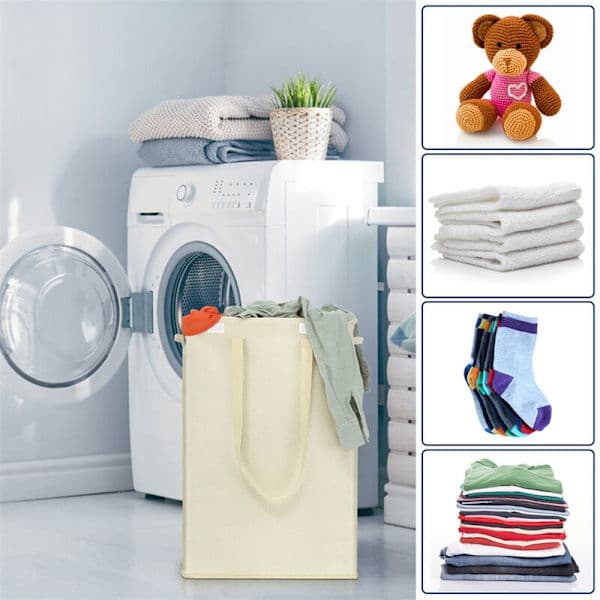 Foldable Laundry Basket Foldable Basket Trash Can with Lid Laundry Storage Baskets Laundry Hamper Black