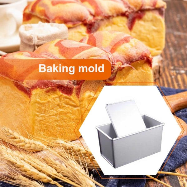 Toast Box Brødform Bageudstyr Brødpand Aluminium 250g