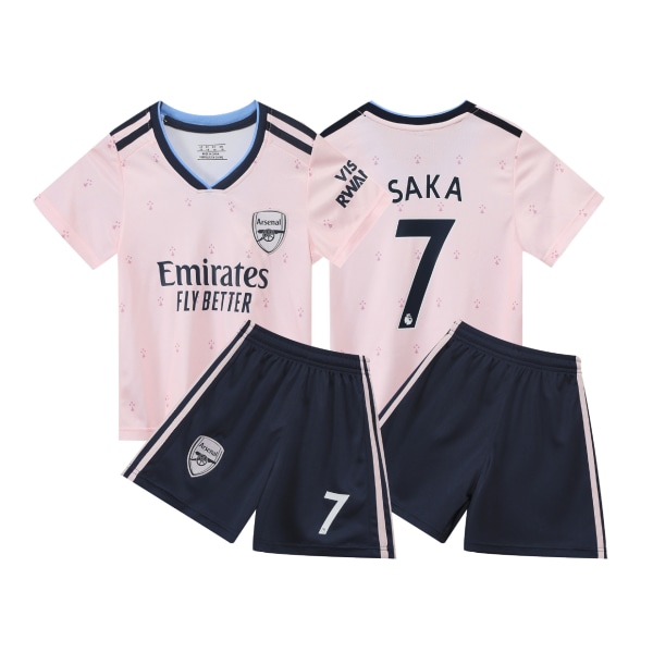 Fotbollsdräkt Set Barns Baby Barn Barnkläder Tröja Printed Grundskola Student Fotboll Träning Klass Lag Uniform Dagis 23 Arsenal Rosa 7 Size 26 (140-150cm) 23 Arsenal Pink 7