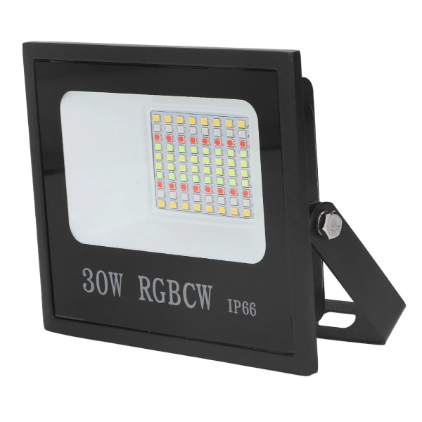 RGB-strålkastare 30W APP-kontroll IP66 Vattentät Tidinställningar Utomhus Smart LED-strålkastare för trädgård 85 till 265V