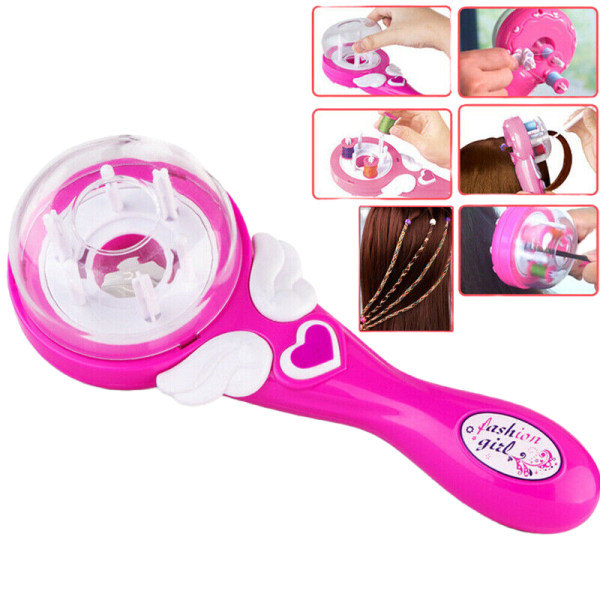 TG Automatisk Hårvævnings Styling Tool Smart Quick DIY Elektrisk Flettemaskine Rosa S