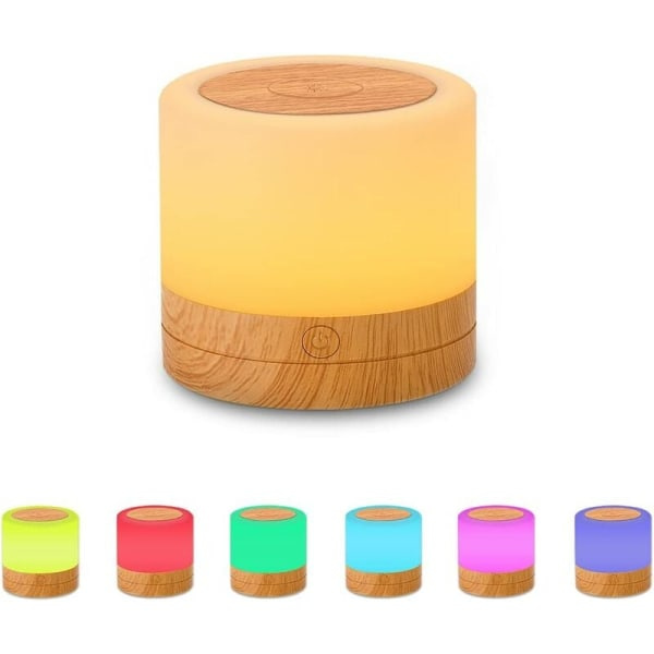 Galaxy Berøringsfølsom dimbar LED nattlampe - Nattlys med timer - RGB fargeendring - Soverom, stue, campingbordlampe