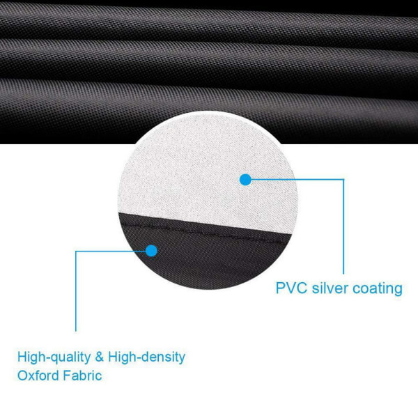 Basics 42D cover til rund pejs 96cm*50cm, sort