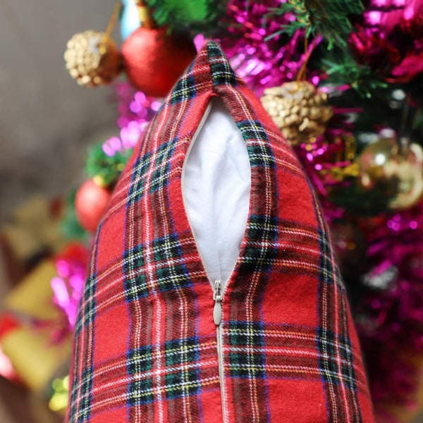 2 kpl jouluinen skotlantilainen tartan-tyylinen tyynynpäällinen Cus