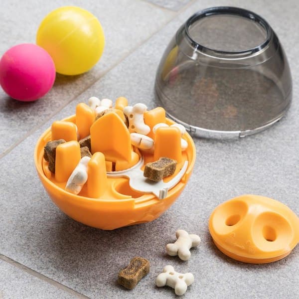 TG Maddispenser / Aktivitetslegetøj til Hund Orange