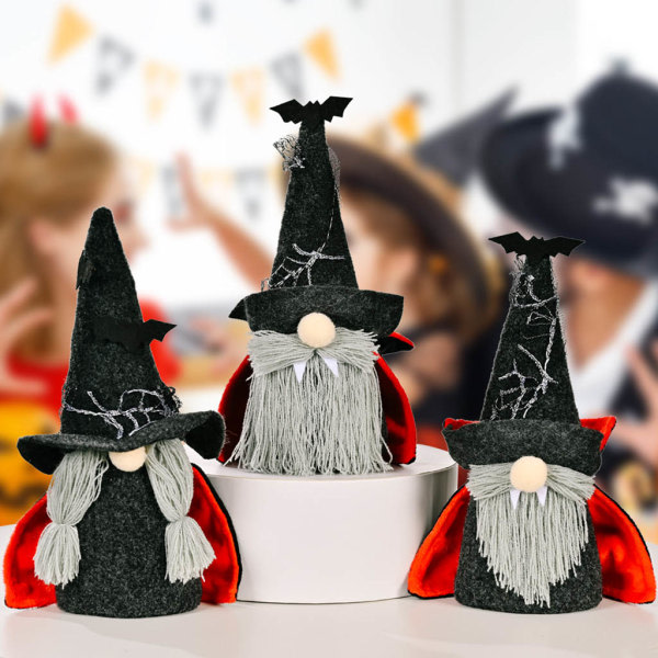 Halloween Gnomes Dekorationer Ansiktslös Wizard Halloween Festival Docka Dvärg Tomte Gnome Skrivbordsdekorationer Presenter Fest null - B