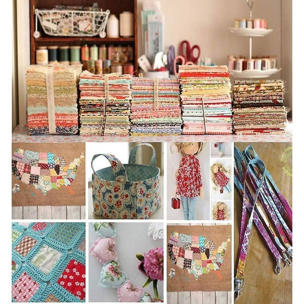 50 stycken bomullstyg Tygpaket Patchwork bomullstyg 25cmx25cm--_max