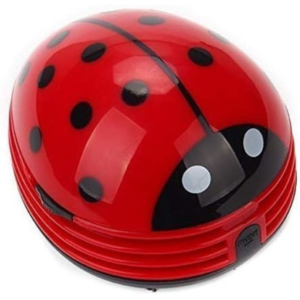 1. Röd Mini Skrivbordsstøvsuger Ladybug Design Ladybug Design