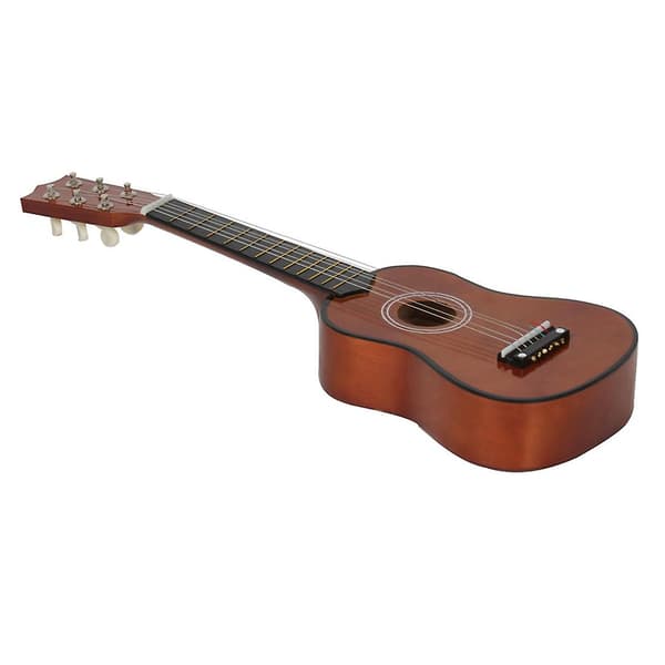 21 tum 6 strängar liten mini gitarr basgitarr med plektrum strängar musikinstrument leksak för barn