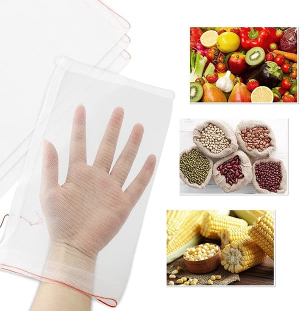100 stycken - 10x15 cm - Växtskydd - Växtskydd - Fruktskyddsnät - Fruktpåse i nylon - Fruktskydd