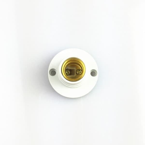 E14 Lampeholder Lampefod HVID hvid white