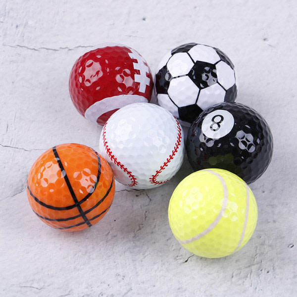 6:a/ sett Golfbollar Golfutrustning träningsboll