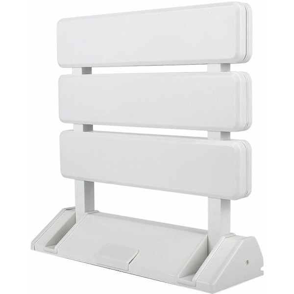 DEBUNS Fällbar Duschstol i Aluminium och ABS, 330 x 320 x 70 mm