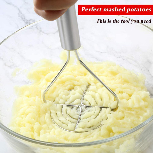 Kartoffelmoser i rustfrit stål, Moser køkkenudstyr, kartoffelmoser