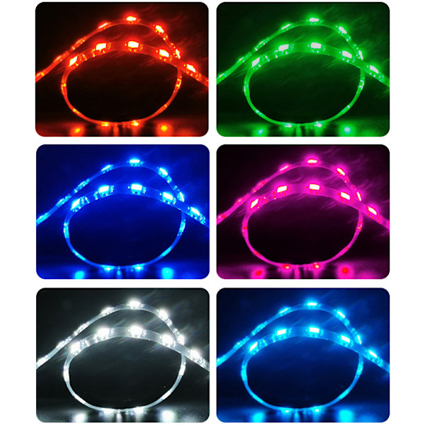 Magnetisk RGB LED-bakgrundsbelysningsremsa med 4-stifts/ARGB Digital PC för Case-belysning 5V ARGB 0.04