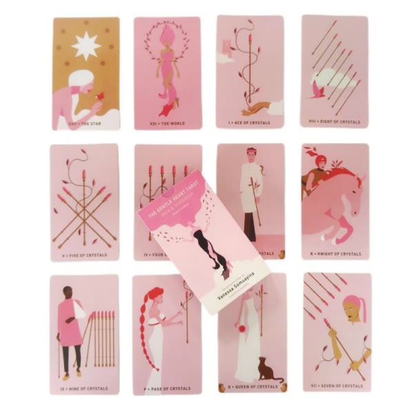 12*7 cm Gentle Heart Tarot Kort Familiefest Brætspil Skæbne