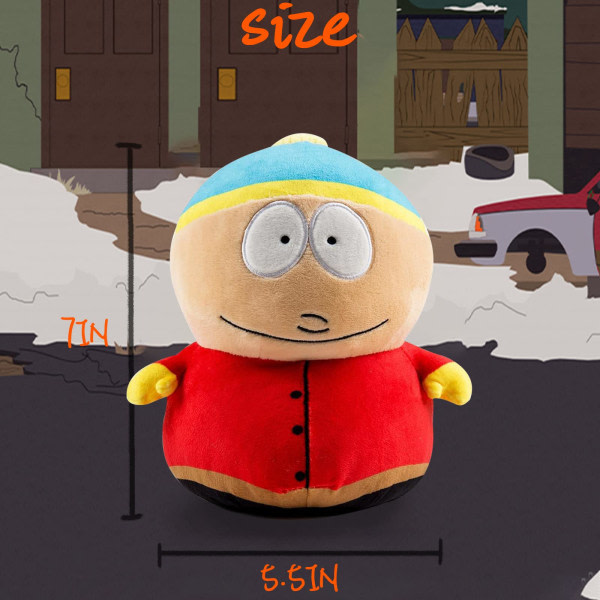 South Park Plysjleketøy, 6 tommer Cartman Plysj, Myk Bomullsfyllt Smykkegave, Anime Tegneseriefans Barn Voksne