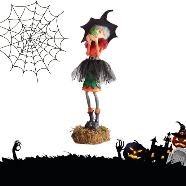 Fortryllende Halloween-figur, nye sjarmerende heksedukker til Halloween Vakre heksefigurinhæks